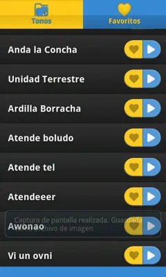 Tonos Chistosos android App screenshot 1